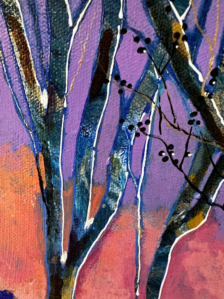 Dreams of Fire and Blue 16x20