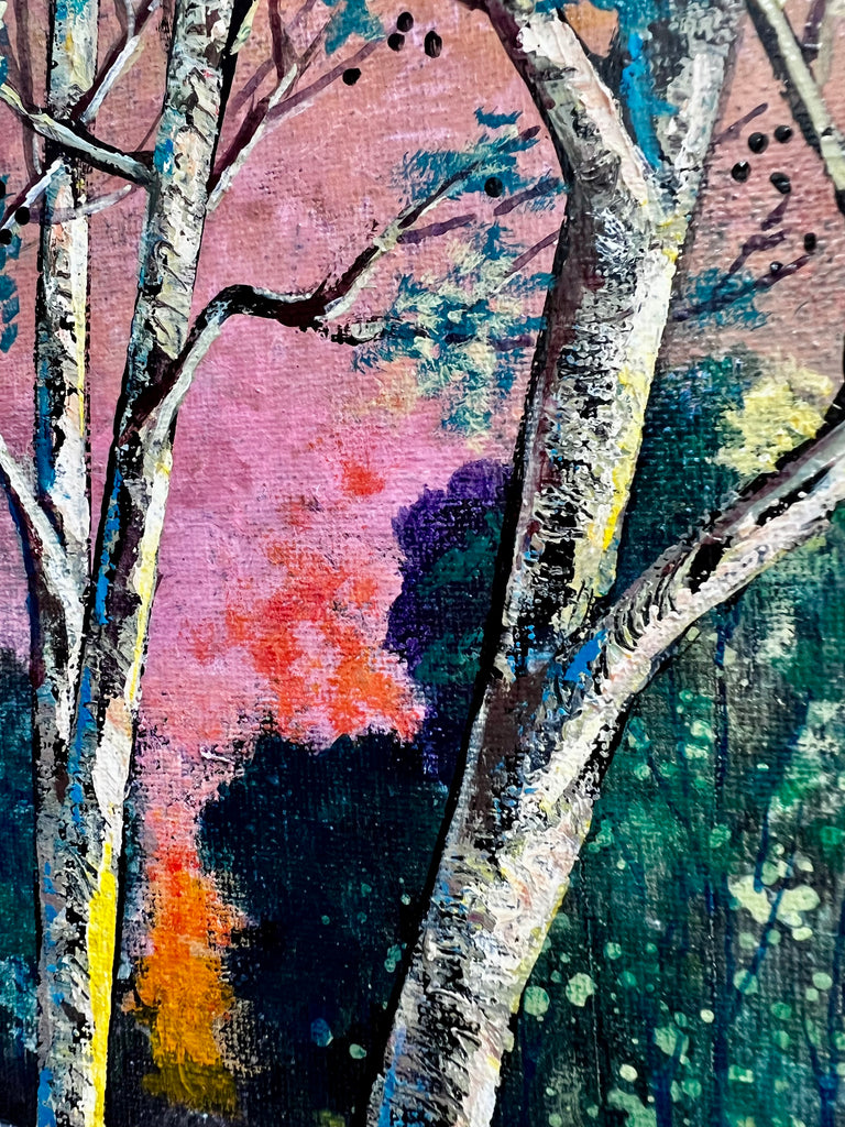 Lakeside Afterglow 12x12