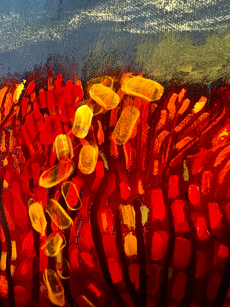 Crimson Horizon 30x40