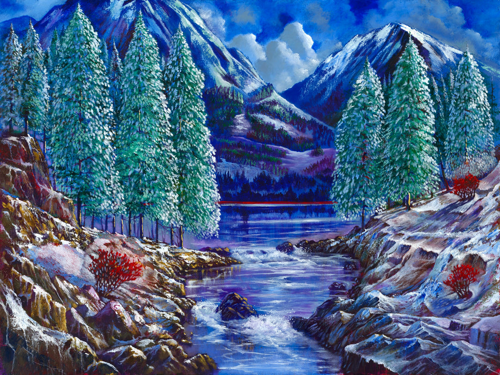 Whispers of Winters Edge 36x48