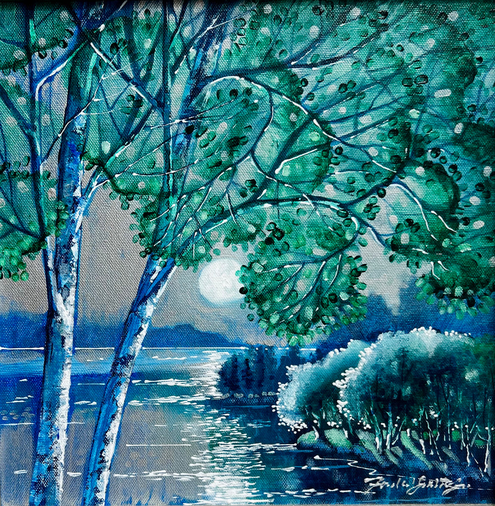Moonlit Reflections 12x12
