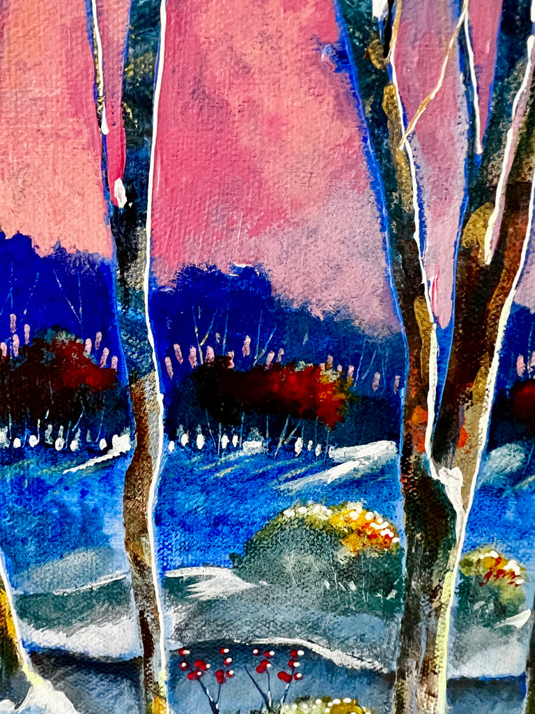 Dreams of Fire and Blue 16x20