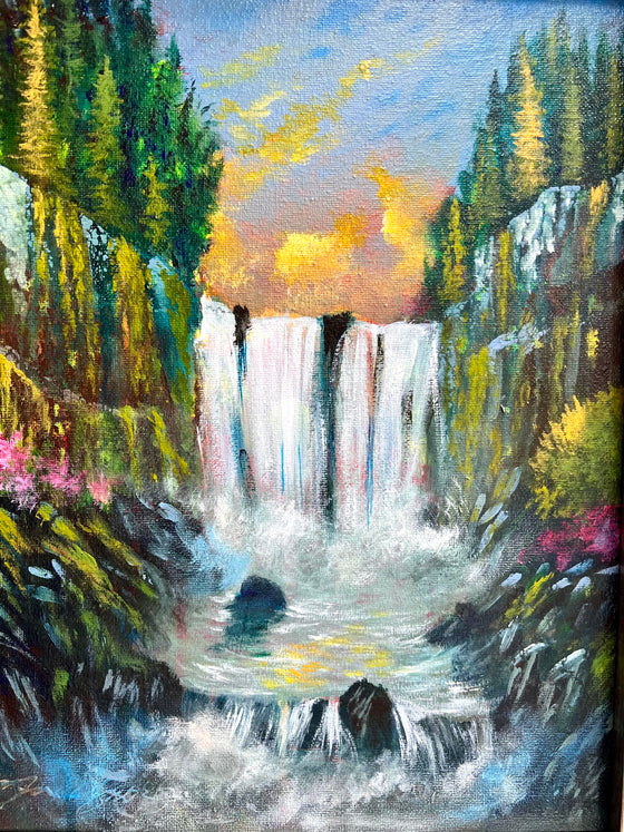 Falls at First Light 14x11