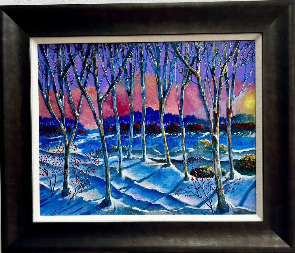 Dreams of Fire and Blue 16x20