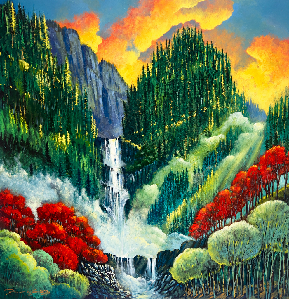 Into the Mist 36x36
