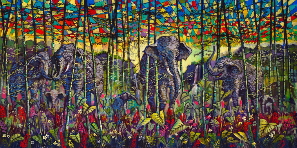 Elephant Painting, Gray Matters by Ford Smith