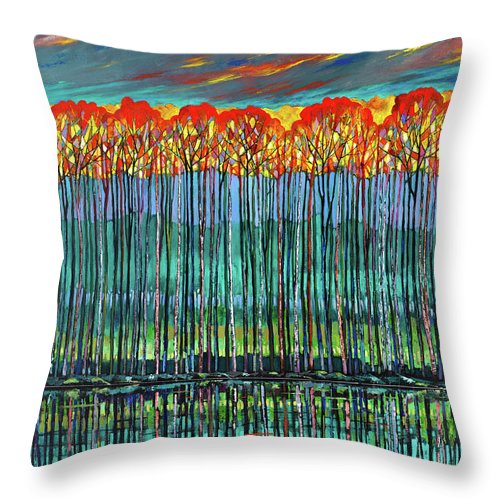 Reflective Muse - Throw Pillow